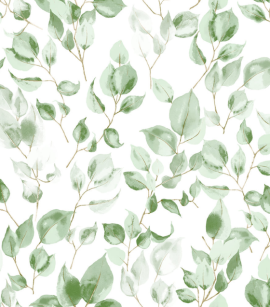 Papel de Parede Folhagem Verde - Coleção Sonhos Bobinex - Vinílico Importado