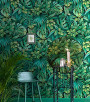 PÁG. 13 - Papel de Parede Folhas Verde - Coleção Toulon - Vinílico Importado