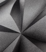 PÁG. 38 - Papel de Parede Geométrico 3D Cinza Chumbo Brilho - Coleção Summer - Vinílico Importado