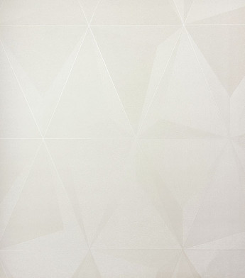 PÁG. 42 - Papel de Parede Geométrico 3D Off-White Brilho - Coleção Summer - Vinílico Importado