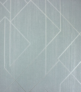 PÁG. 36 - Papel de Parede Geométrico Azul Brilho - Coleção Classici 5 - Vinilico Importado