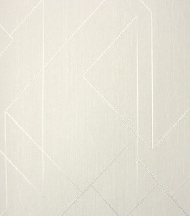 PÁG. 34 - Papel de Parede Geométrico Bege Claro Brilho - Coleção Classici 5 - Vinilico Importado