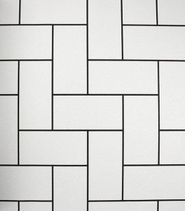 PÁG. 69 - Papel de Parede Geométrico Branco e Preto Leve Brilho - Coleção Infinity G - Vinílico Importado