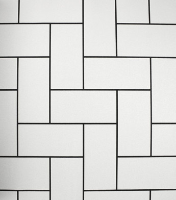 PÁG. 69 - Papel de Parede Geométrico Branco e Preto Leve Brilho - Coleção Infinity G - Vinílico Importado