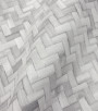 PÁG. 23 - Papel de Parede Geométrico Chevron Cinza Claro - Coleção Tramas - Vinílico Importado