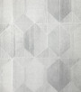 PÁG. 34 - Papel de Parede Geométrico Cinza Brilho - Coleção Summer - Vinílico Importado