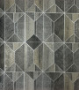 PÁG. 35 - Papel de Parede Geométrico Cinza Chumbo Brilho - Coleção Summer - Vinílico Importado