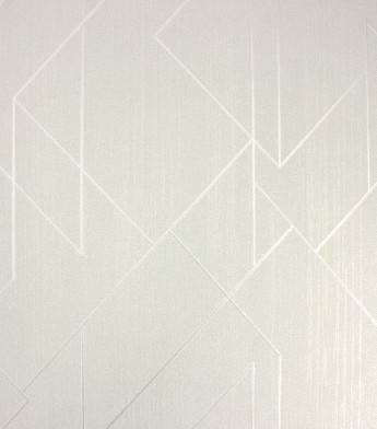 PÁG. 43 - Papel de Parede Geométrico Cinza Claro Brilho - Coleção Classici 5 - Vinilico Importado