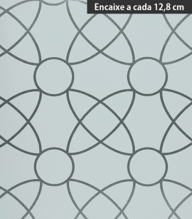 PÁG. 09 - Papel de Parede Geométrico Cinza (Detalhes com brilho) - Coleção Neo Geometric - Semi-Vinílico