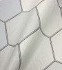 PÁG. 54 - Papel de Parede Geométrico Colmeia Azul Claro com Brilho - Coleção Metropolis 3 - Vinílico Importado