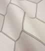 PÁG. 52 - Papel de Parede Geométrico Colmeia Bege e Cinza com Brilho - Coleção Metropolis 3 - Vinílico Importado