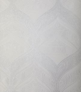 PÁG. 31 - Papel de Parede Geométrico Colonial Off-White e Cinza Brilho - Coleção Summer - Vinílico Importado