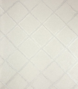 PÁG. 18 - Papel de Parede Geométrico Grade Off-White Brilho Glitter - Coleção Metropolis 3 - Vinilico Importado