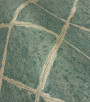 PÁG. 16 - Papel de Parede Geométrico Grade Verde Brilho Glitter - Coleção Metropolis 3 - Vinilico Importado