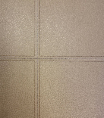 PÁG. 39 - Papel de Parede Geométrico Efeito Couro Marrom - Coleção Essencial Bobinex - Vinílico Importado