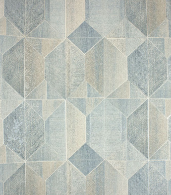 PÁG. 46 - Papel de Parede Geométrico Moderno Azul com Brilho - Coleção Elegance 5 - Vinílico Importado