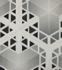 PÁG. 40 - Papel de Parede Geométrico Moderno Cinza com Brilho - Coleção Metropolis 3 - Vinílico Importado