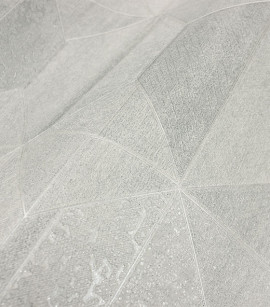 PÁG. 45 - Papel de Parede Geométrico Moderno Greige com Brilho - Coleção Elegance 5 - Vinílico Importado