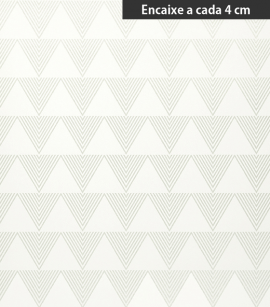 PÁG. 22 - Papel de Parede Geométrico Moderno Cinza Claro (Brilho Laminado em Prata) - Coleção Neo Geometric - Semi-Vinílico