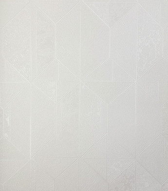 PÁG. 33 - Papel de Parede Geométrico Off-White Brilho - Coleção Summer - Vinílico Importado