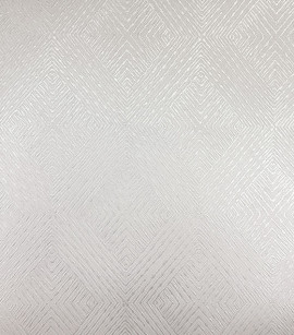 PÁG. 12 - Papel de Parede Geométrico Off-White Brilho - Coleção Casa - Vinílico Importado