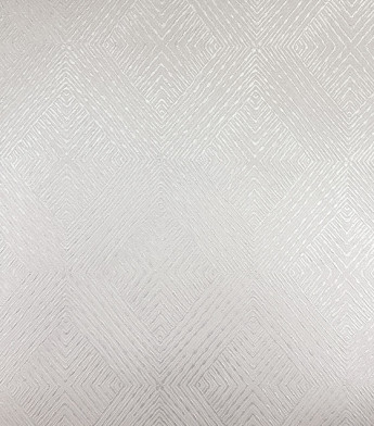 PÁG. 12 - Papel de Parede Geométrico Off-White Brilho - Coleção Casa - Vinílico Importado