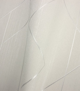 PÁG. 38 - Papel de Parede Geométrico Off-White Brilho - Coleção Classici 5 - Vinilico Importado