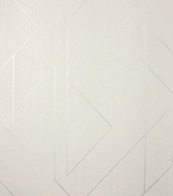 PÁG. 38 - Papel de Parede Geométrico Off-White Brilho - Coleção Classici 5 - Vinilico Importado