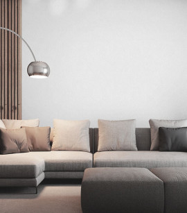 PÁG. 46 - Papel de Parede Geométrico Off-White Brilho - Coleção Essencial Bobinex - Vinílico Importado