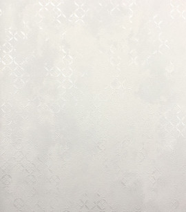 PÁG. 06 - Papel de Parede Geométrico Off-White com Brilho - Coleção Poet Chart 4 - Vinílico Importado