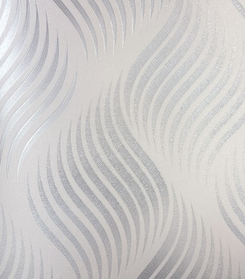 PÁG. 11 - Papel de Parede Geométrico Ondas Off-White Brilho Champanhe - Coleção Summer - Vinílico Importado