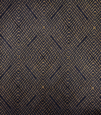 PÁG. 16 - Papel de Parede Geométrico Preto e Bege Brilho - Coleção Casa - Vinílico Importado