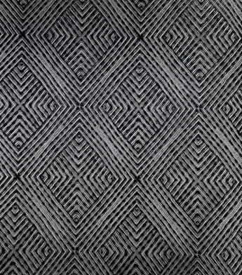 PÁG. 15 - Papel de Parede Geométrico Preto e Prata Brilho - Coleção Casa - Vinílico Importado