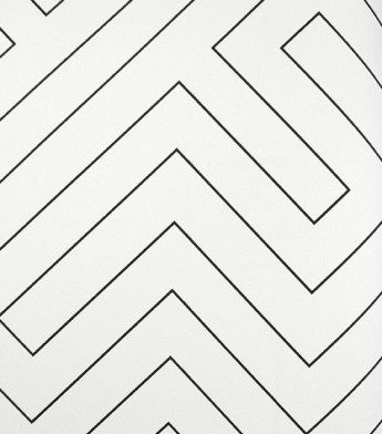 PÁG. 70 - Papel de Parede Geométrico Retrô Branco e Preto Leve Brilho - Coleção Infinity G - Vinílico Importado
