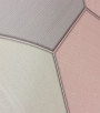 PÁG. 51 - Papel de Parede Geométrico Colmeia Rosa e Cinza com Brilho - Coleção Metropolis 3 - Vinílico Importado