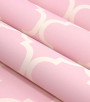 Papel de Parede Grade Rosa - Coleção Abracadabra Infantil - Lavável