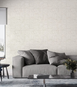 PÁG. 21 - Papel de Parede Grafiato Bege Claro Brilho - Coleção Essencial Bobinex - Vinílico Importado