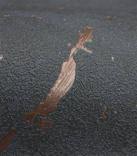 PÁG. 20 - Papel de Parede Grafiato Cinza e Prata Velho com Brilho - Coleção Entre Linhas - Vinílico Importado