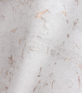 PÁG. 20 - Papel de Parede Grafiato Off-White Brilho Rosê - Coleção Essencial Bobinex - Vinílico Importado