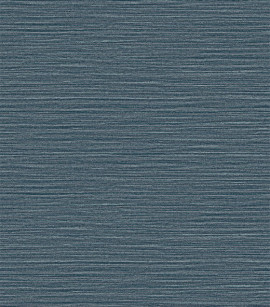 PÁG. 06 - Papel de Parede Linhas Horizontais Azul Petróleo com Brilho Prata - Coleção Unique - Vinílico Importado