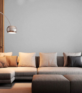 PÁG. 10 - Papel de Parede Linho Cinza - Coleção Essencial Bobinex - Vinílico Importado