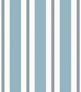 PÁG. 67 - Papel de Parede Listrado Azul - Coleção Revoada Bobinex - Vinílico Importado