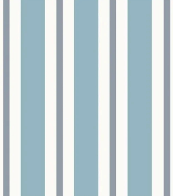 PÁG. 67 - Papel de Parede Listrado Azul - Coleção Revoada Bobinex - Vinílico Importado