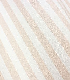 PÁG. 53 - Papel de Parede Listrado Rosa Chá - Coleção Mundo - Vinílico Importado