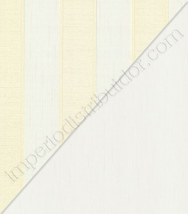 PÁG. 37 - Papel de Parede Listrado Off-White e Amarelo (Brilho glitter) -Coleção Tesori Italiani -Vinílico Lavável (Italiano)