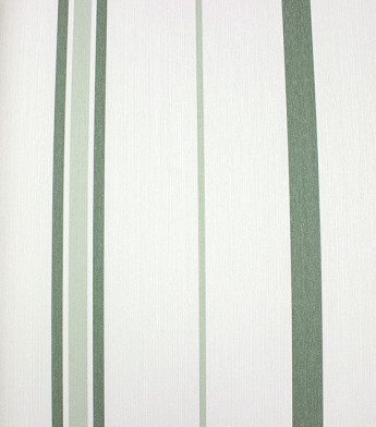PÁG. 05 - Papel de Parede Listrado Verde e Bege - Coleção Refúgio Bobinex - Vinílico Importado