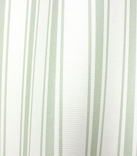 PÁG. 08 - Papel de Parede Listrado Verde Claro e Off White - Coleção Refúgio Bobinex - Vinílico Importado