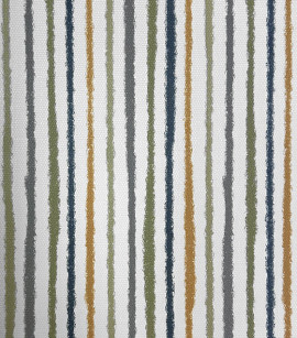 PÁG. 31 - Papel de Parede Listras Finas Azul, Verde e Caramelo - Coleção Revoada Bobinex - Vinílico Importado