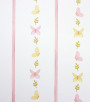PÁG. 28 - Papel de Parede Listras e Borboletas Rosa e Amarelo - Coleção Bambine - Vinílico Importado