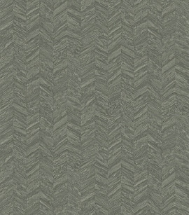 PÁG. 48 - Papel de Parede Listras Chevron Verde Militar - Coleção Unique - Vinílico Importado